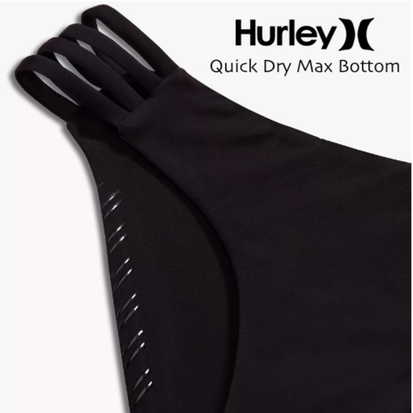 Hurley Other - Hurley Quick Dry Max Surf Bikini Bottom - Black